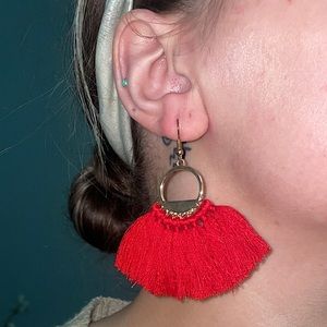 Super Cute Red Dangly Earrings from Mary Kay!